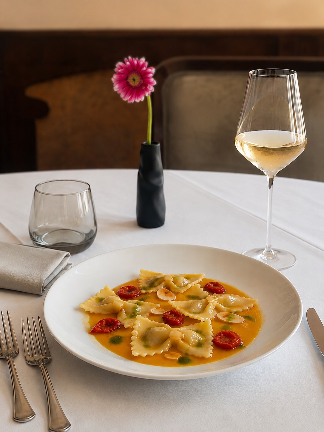 Ravioli al basilico